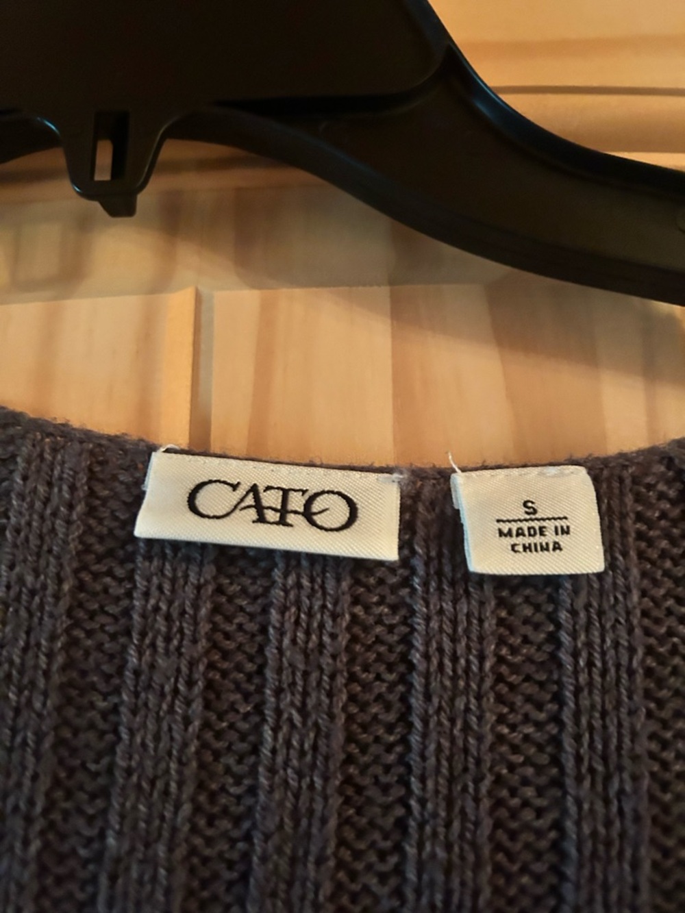 Cato Gray Cable-Knit Midi Dress - Picture 2 of 3